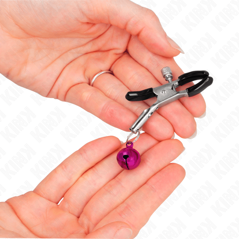 KINK - PURPLE SINGLE BELL NIPPLE CLAMP 6 CM - Kink&Play