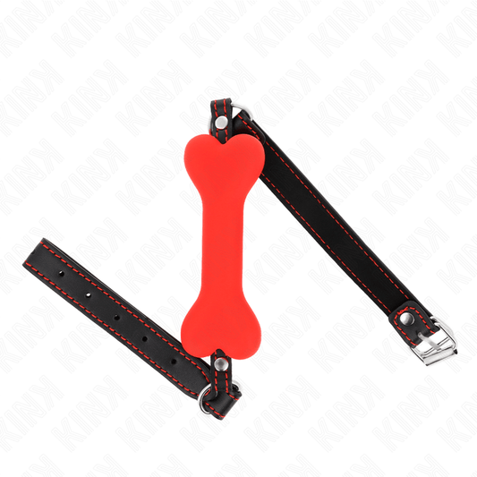 KINK - RED BONE 12 CM GAG 63 x 2 CM - Kink&Play