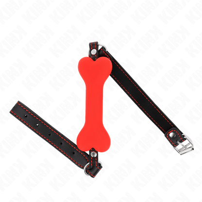 KINK - RED BONE 12 CM GAG 63 x 2 CM - Kink&Play