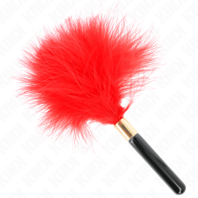 KINK - RED GOLD METAL TICKLE FEATHERS 18 CM - Kink&Play