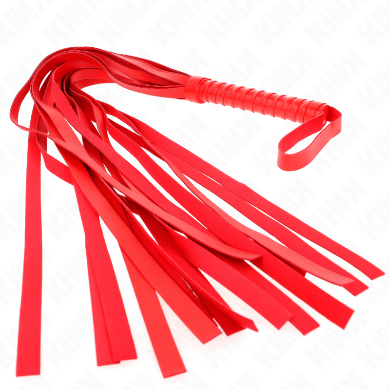 KINK - RED SHORT HANDLE LONG TAIL WHIP 70 CM - Kink&Play