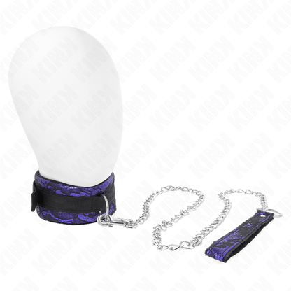 KINK - SHORT VELVET LACE NECKLACE WITH BELT 105 CM WITH NYLON TRIM 44 X 5.5 CM - Kink&Play