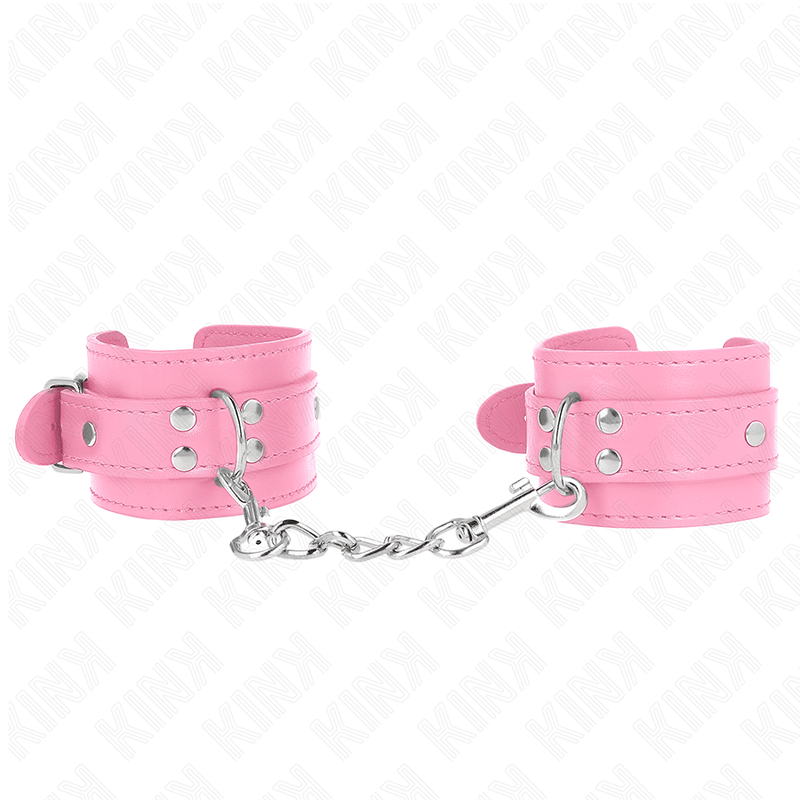 KINK - SIMPLE WRIST RESTRAINTS PINK ADJUSTABLE 20 - 23 CM X 5.5 CM - Kink&Play
