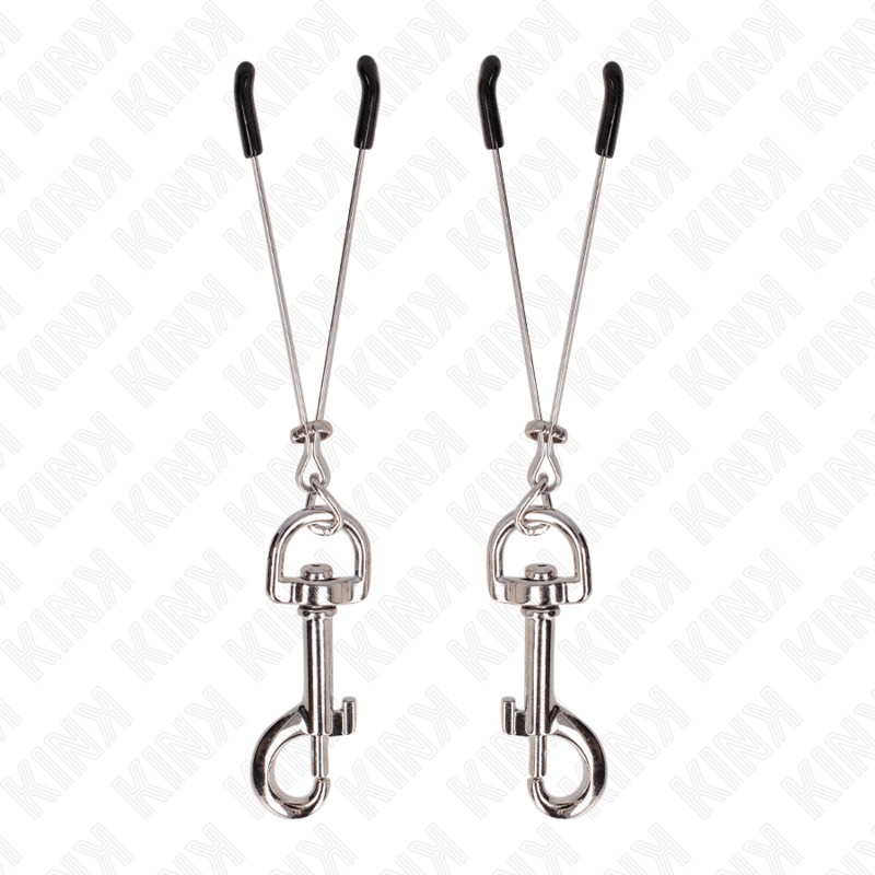 KINK - THIN HOOK NIPPLE CLAMP SILVER 7 CM - Kink&Play
