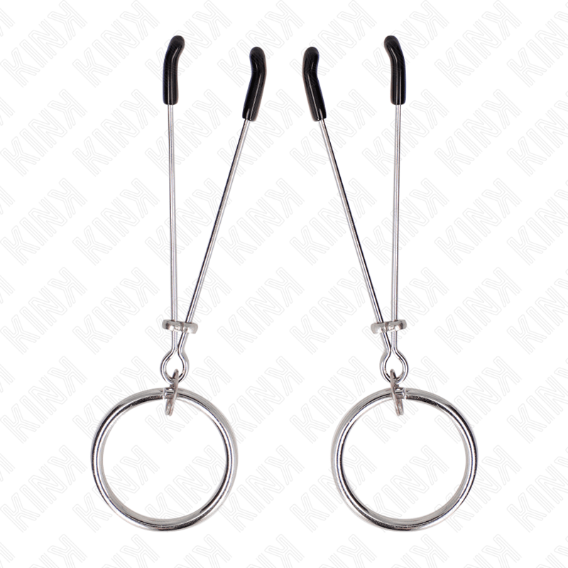 KINK - THIN NIPPLE CLAMPS WITH O - RING 7 CM - Kink&Play