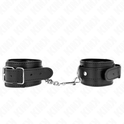KINK - THIN WRIST RESTRAINTS BLACK ADJUSTABLE 21 - 33 CM - Kink&Play
