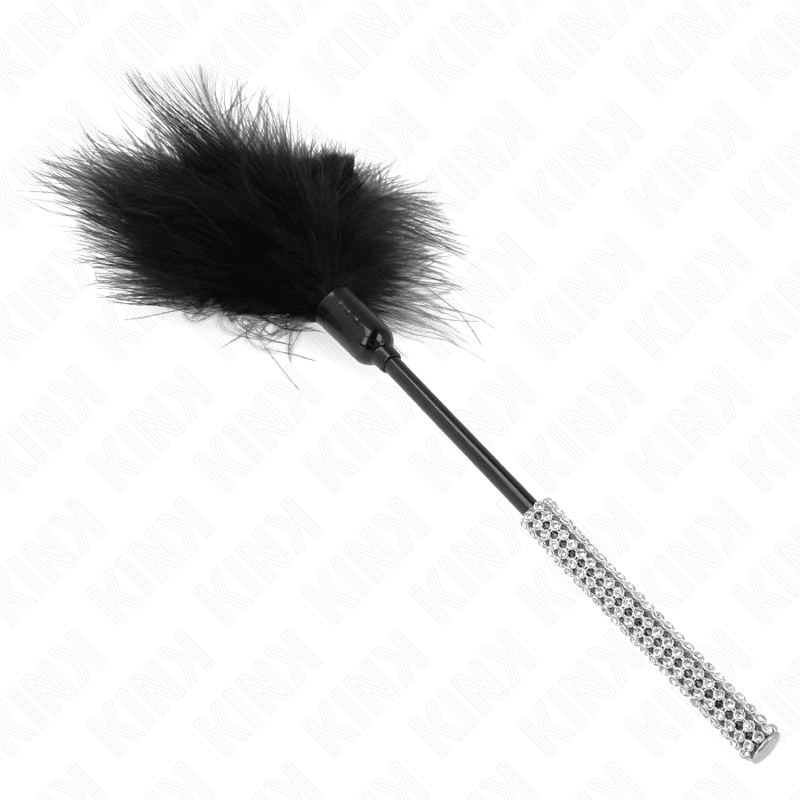 KINK - TICKLE FEATHERS WITH RHINESTONE HANDLE 27 CM - Kink&Play