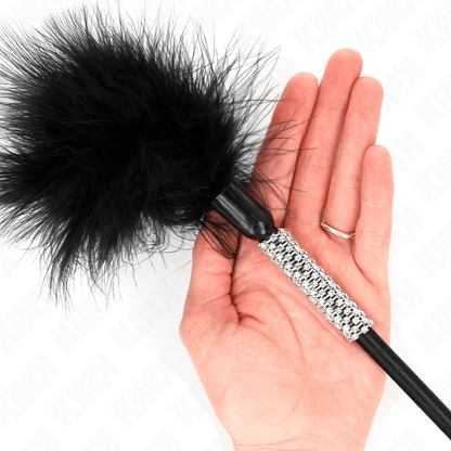 KINK - TICKLE FEATHERS WITH RHINESTONE HANDLE 50 CM - Kink&Play