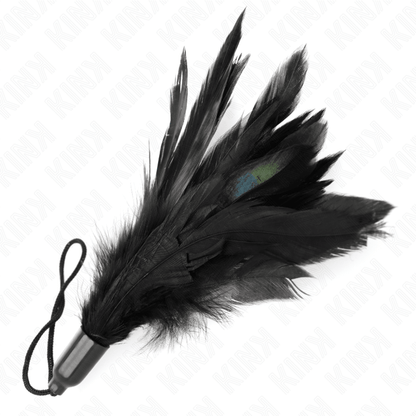 KINK - TICKLE FEATHERS WITH ROPE HANDLE PLASTIC BASE 15 CM - Kink&Play