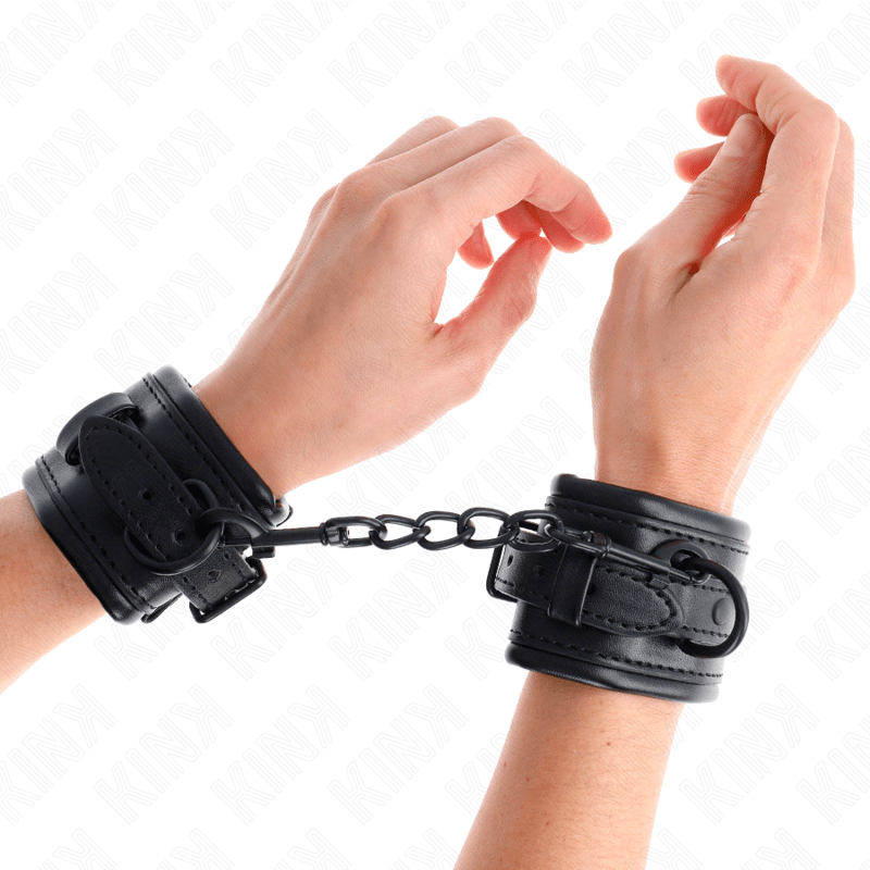 KINK - WRIST RESTRAINTS BLACK ADJUSTABLE 20 - 30 CM X 6 CM - Kink&Play