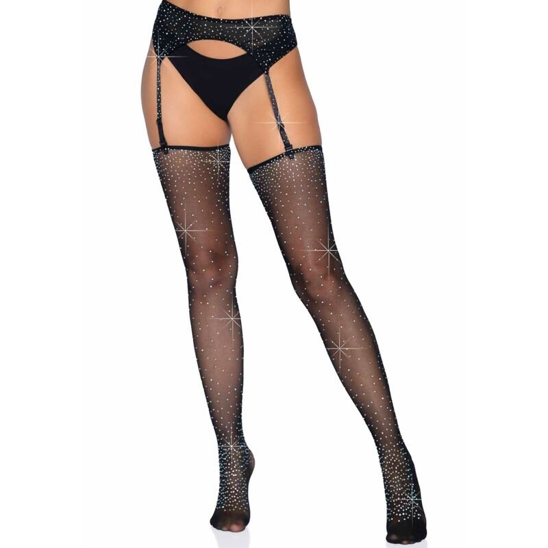 LEG AVENUE - GARTER BELT AND STOCKINGS SET ONE SIZE - Kink&Play
