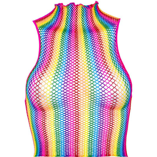 LEG AVENUE - MULTICOLOR NET TOP - Kink&Play