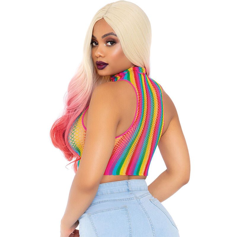 LEG AVENUE - MULTICOLOR NET TOP - Kink&Play