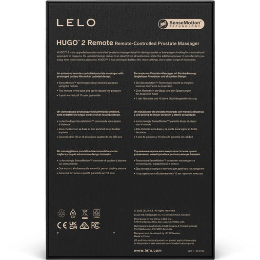 LELO - HUGO 2 GREEN REMOTE CONTROL PROSTATE MASSAGER - Kink&Play