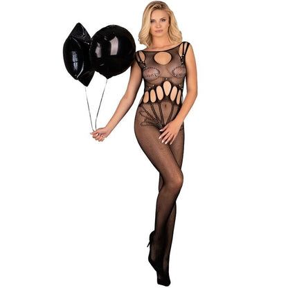 LIVCO CORSETTI FASHION - AMAHIL BODYSTOCKING CROTCHLESS BLACK ONE SIZE - Kink&Play