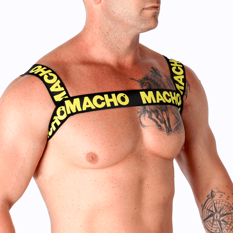 MACHO - DOUBLE YELLOW HARNESS - Kink&Play