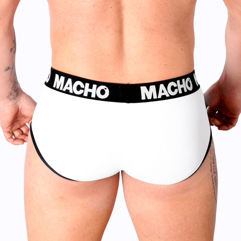 MACHO - MS30BL SLIP WHITE S - Kink&Play