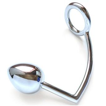 METAL HARD - RING WITH ANAL HOOK 45MM - Kink&Play