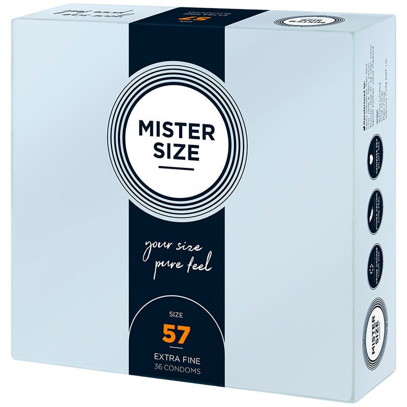 MISTER SIZE - CONDOM SIZE L 57 MM (36 UNITS) - Kink&Play