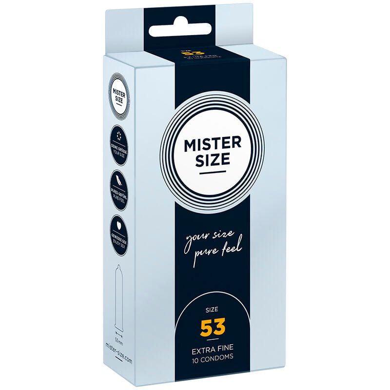 MISTER SIZE - CONDOM SIZE M 53 MM (10 UNITS) - Kink&Play