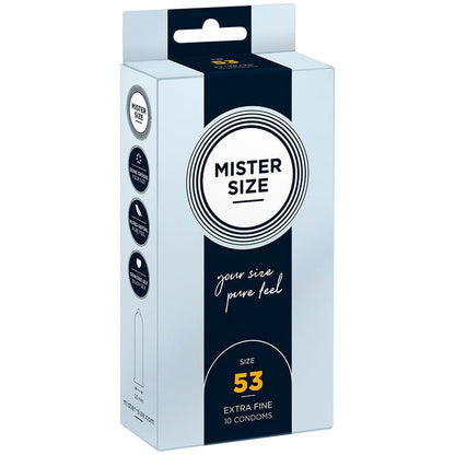 MISTER SIZE - CONDOM SIZE M 53 MM (10 UNITS) - Kink&Play