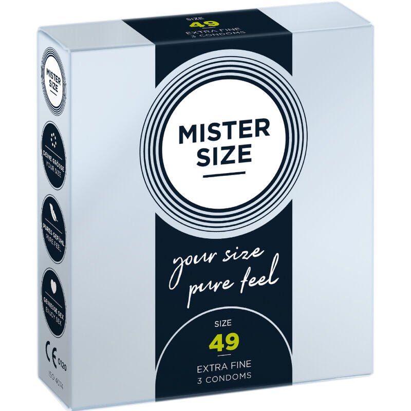 MISTER SIZE - CONDOM SIZE S 49 MM (3 UNITS) - Kink&Play