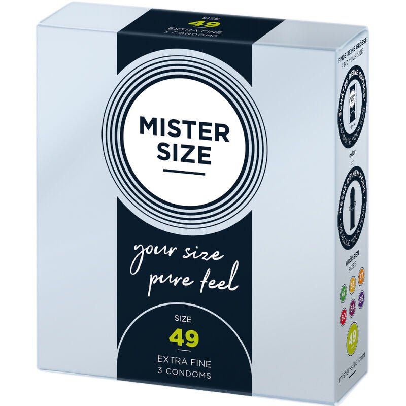 MISTER SIZE - CONDOM SIZE S 49 MM (3 UNITS) - Kink&Play