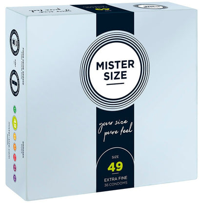 MISTER SIZE - CONDOM SIZE S 49 MM (36 UNITS) - Kink&Play