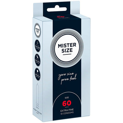 MISTER SIZE - CONDOM SIZE XL 60 MM (10 UNITS) - Kink&Play