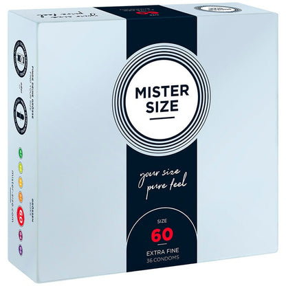 MISTER SIZE - CONDOM SIZE XL 60 MM (36 UNITS) - Kink&Play