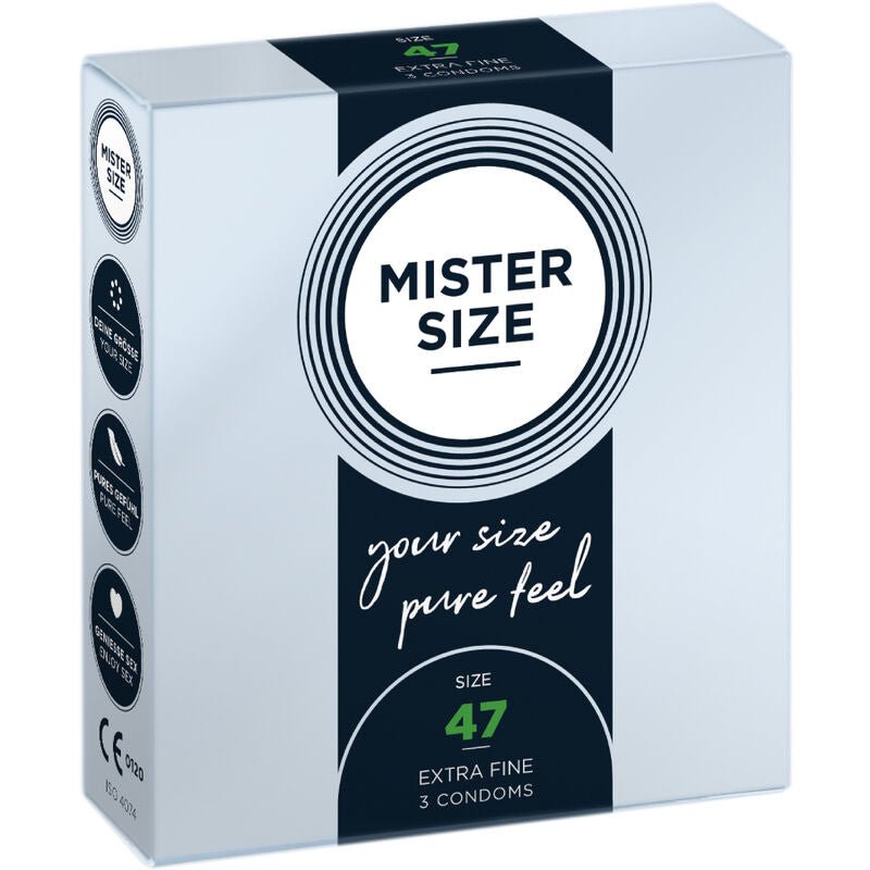 MISTER SIZE - CONDOMS SIZE XS 47 MM (3 UNITS) - Kink&Play