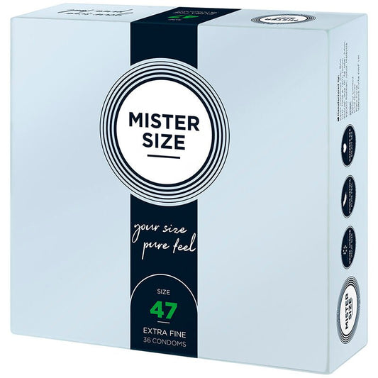 MISTER SIZE - CONDOMS SIZE XS 47 MM (36 UNITS) - Kink&Play