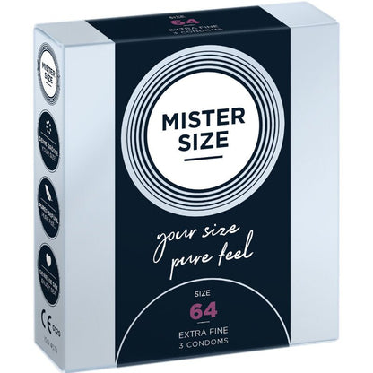 MISTER SIZE - CONDOMS SIZE XXL 64 MM (3 UNITS) - Kink&Play