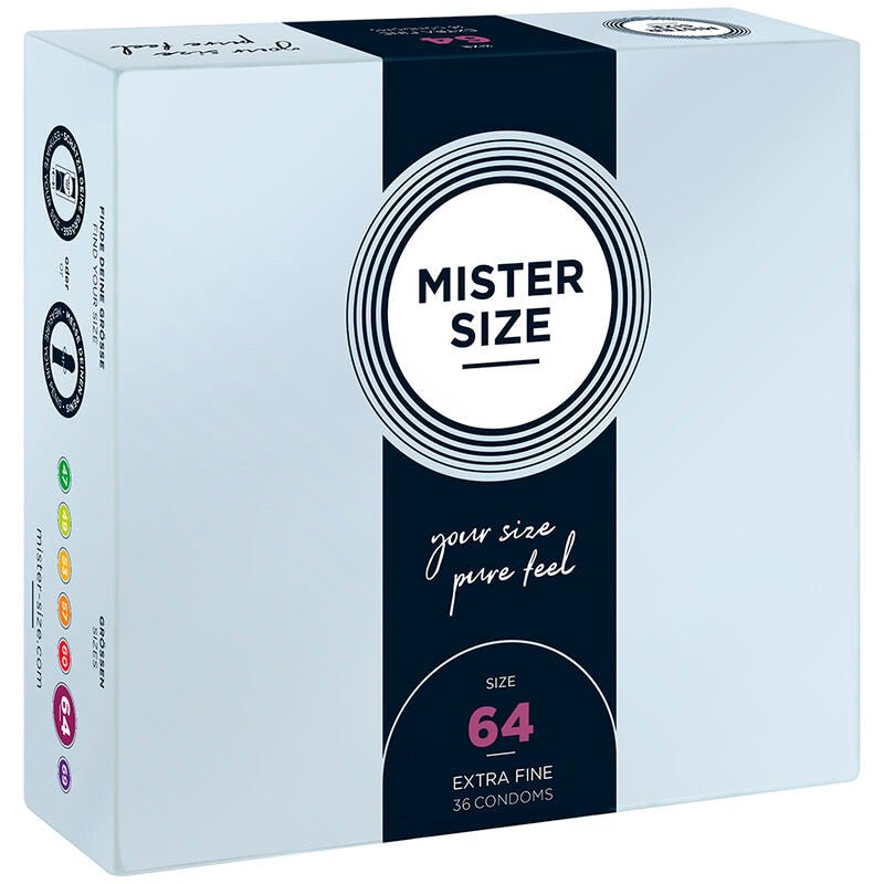 MISTER SIZE - CONDOMS SIZE XXL 64 MM (36 UNITS) - Kink&Play