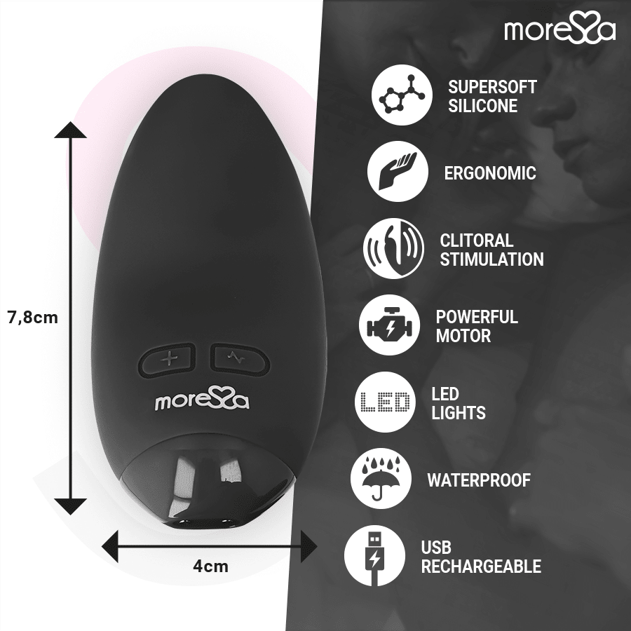 MORESSA - BLOSSOM BLACK VIBRATOR - Kink&Play