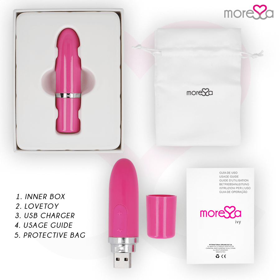 MORESSA - IVY VIBRATOR STIMULATOR TRAVEL PINK - Kink&Play
