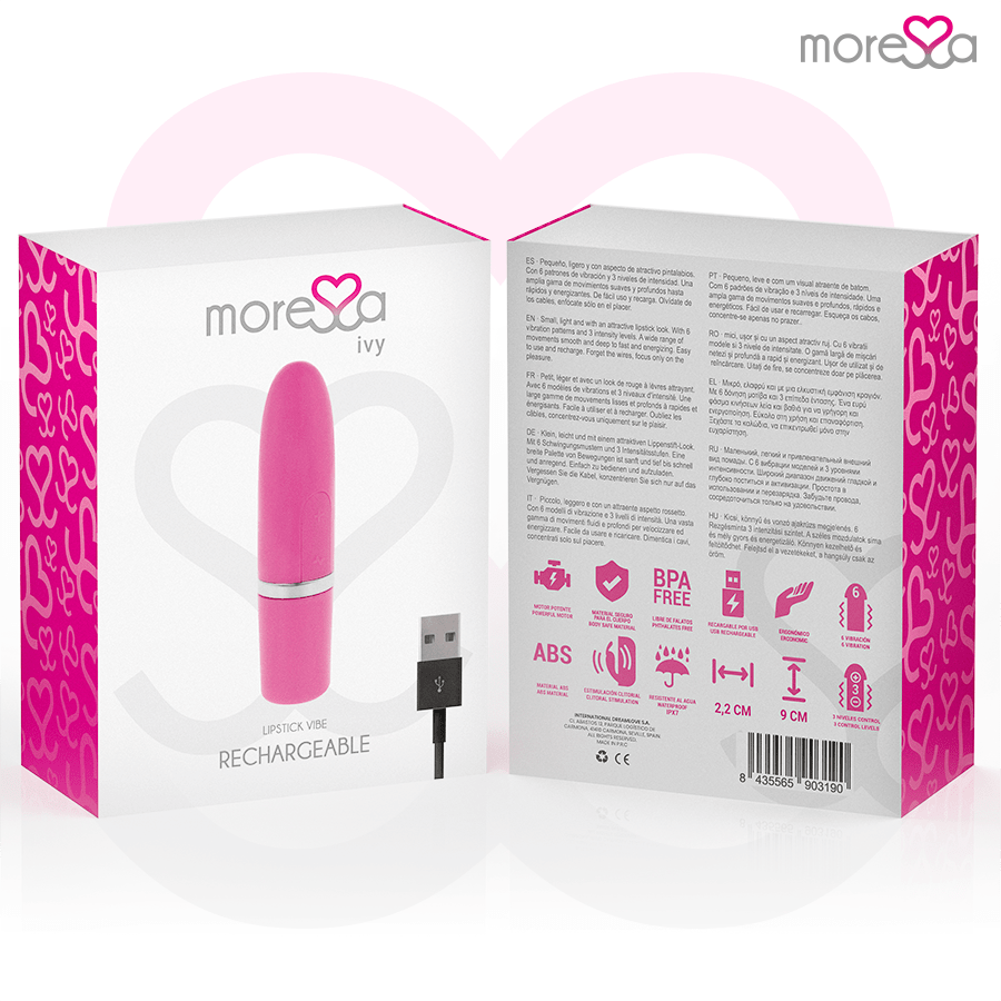 MORESSA - IVY VIBRATOR STIMULATOR TRAVEL PINK - Kink&Play