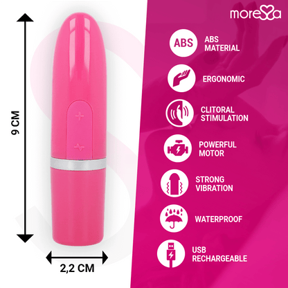 MORESSA - IVY VIBRATOR STIMULATOR TRAVEL PINK - Kink&Play