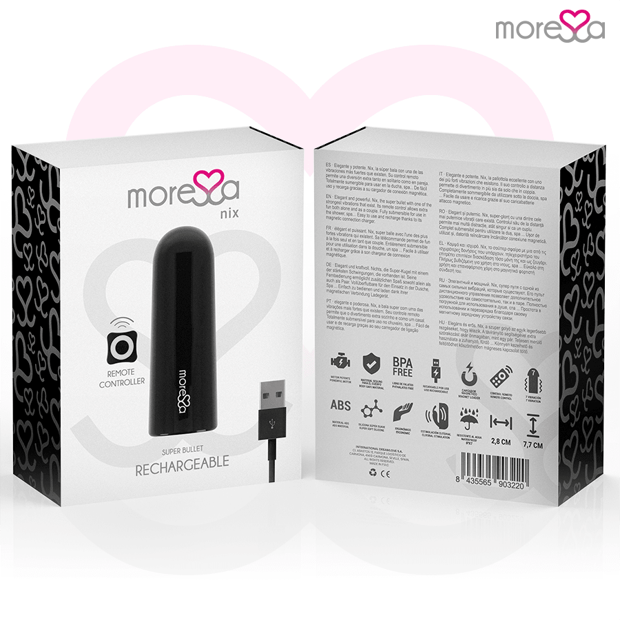 MORESSA - NIX VIBRATOR REMOTE CONTROL BLACK - Kink&Play