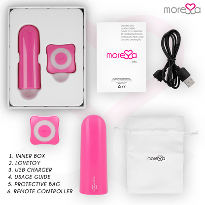 MORESSA - NIX VIBRATOR REMOTE CONTROL PINK - Kink&Play