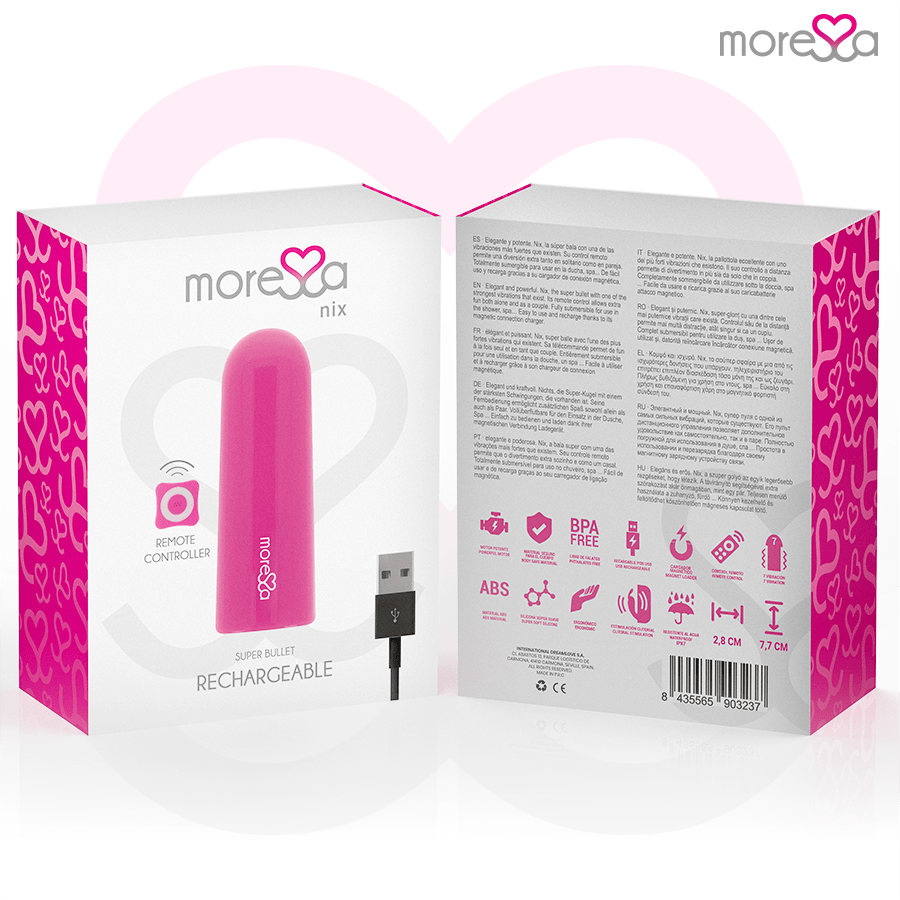 MORESSA - NIX VIBRATOR REMOTE CONTROL PINK - Kink&Play