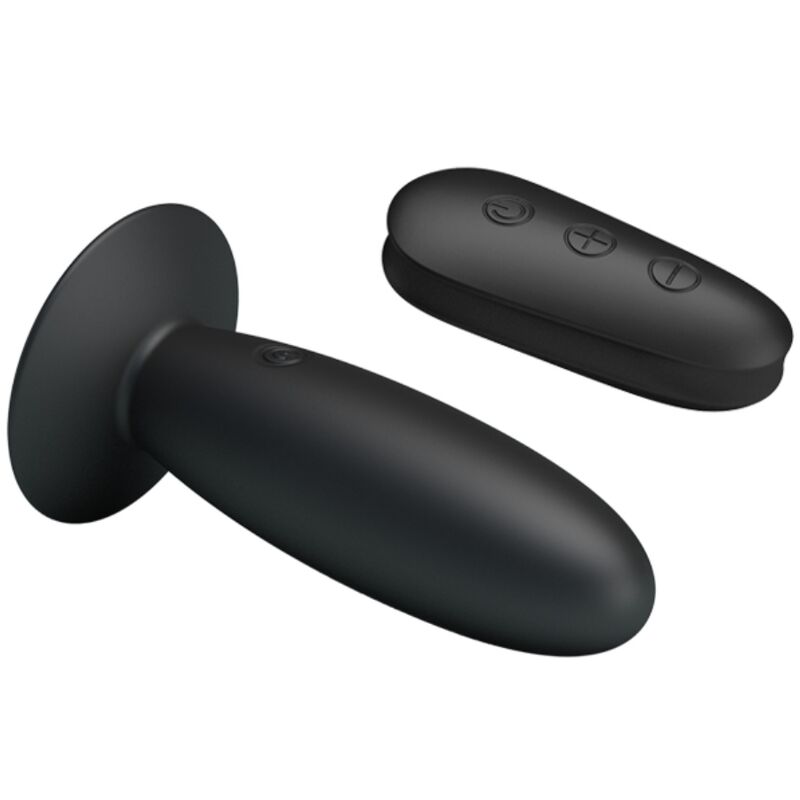 MR PLAY - ANAL PLUG WITH VIBRATION BLACK REMOTE CONTROL - Kink&Play