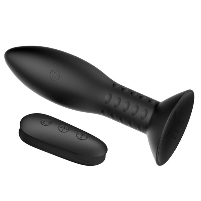 MR PLAY - PLUG WITH BLACK ROTATING BALLS REMOTE CONTROL - Kink&Play