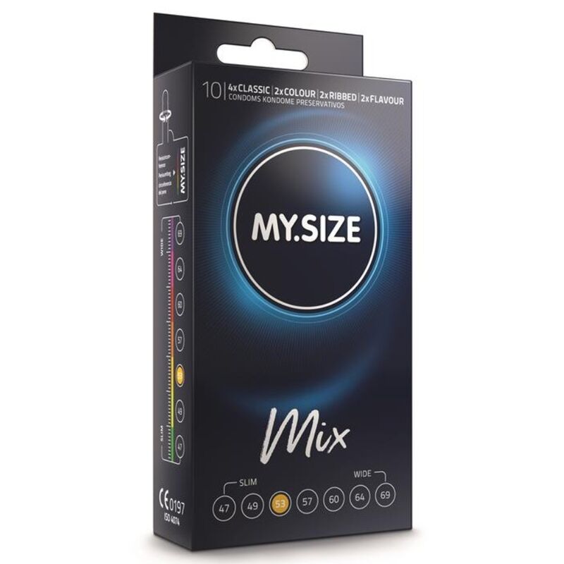 MY SIZE - MIX CONDOMS 53 MM 10 UNITS - Kink&Play