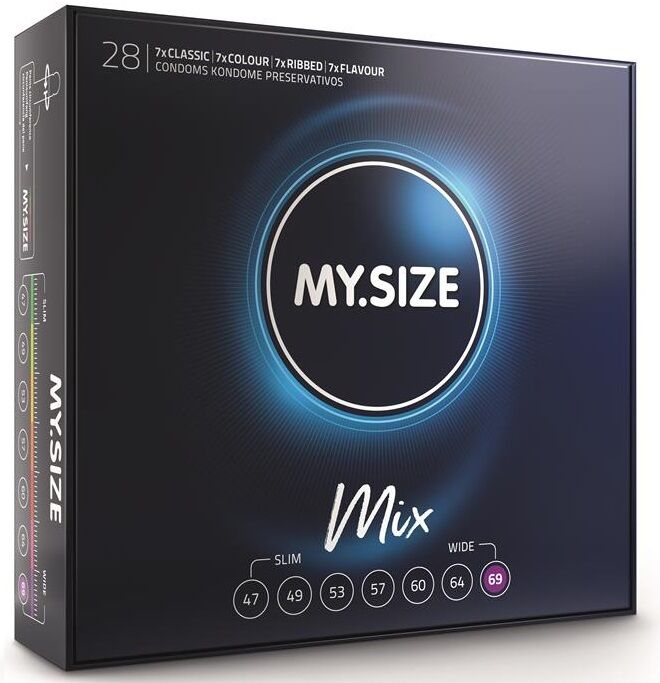 MY SIZE - MIX CONDOMS 69 MM 28 UNITS - Kink&Play