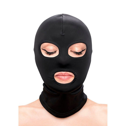 NS NOVELTIES - FETISH & FASHION EYES AND MOUTH HOOD NYLON BLACK - Kink&Play