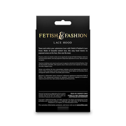 NS NOVELTIES - FETISH & FASHION LACE HOOD BLACK - Kink&Play
