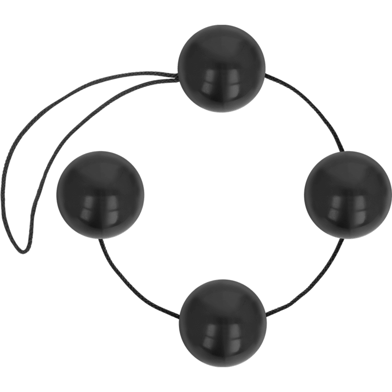 OHMAMA - BLACK CHINESE ANAL BALLS 170 GR - Kink&Play