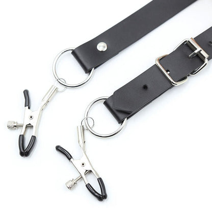 OHMAMA FETISH - CLITORIS CLAMPS WITH LEG STRAPS - Kink&Play