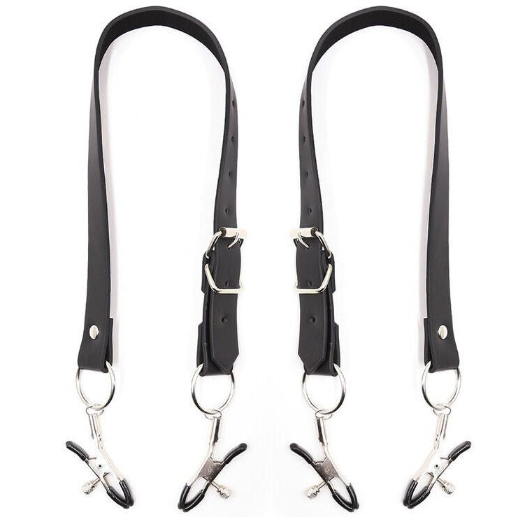 OHMAMA FETISH - CLITORIS CLAMPS WITH LEG STRAPS - Kink&Play